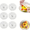 Set 100 Folie de Protectie Elastica pentru Alimente si Boluri Flippy, material plastic, prospetime, diametrul 12 - 40 cm-0
