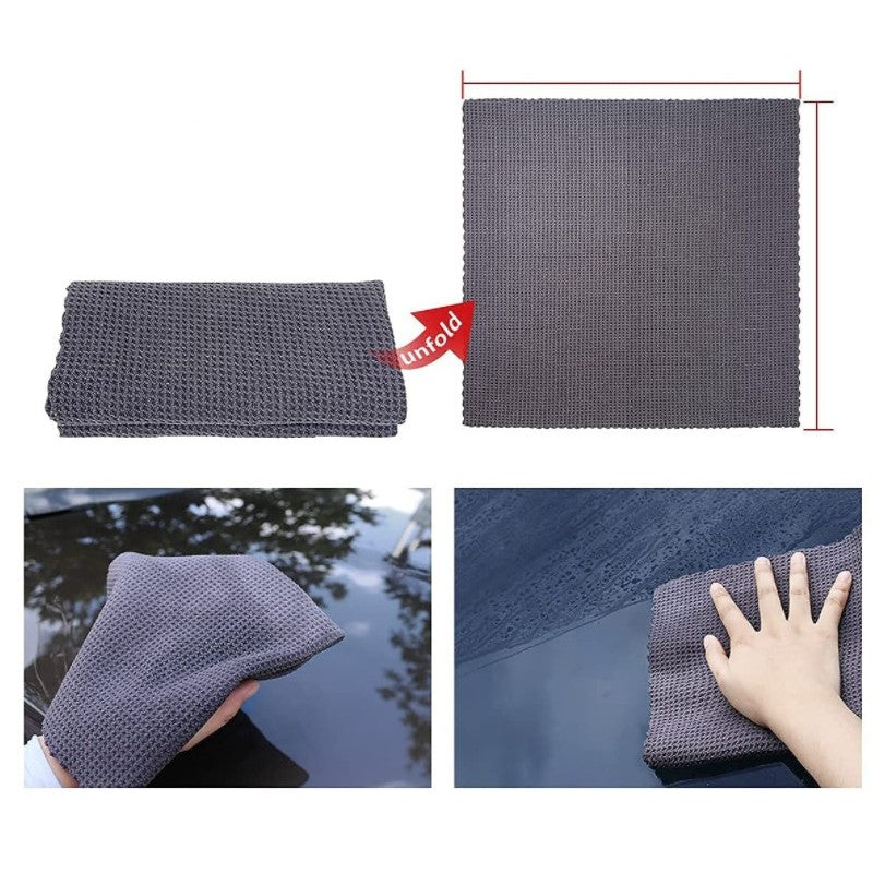 Set 12 Accesorii pentru Curatare Auto, Flippy, Interior si Exterior, Curatare Jante, Cauciucuri, Gri-1