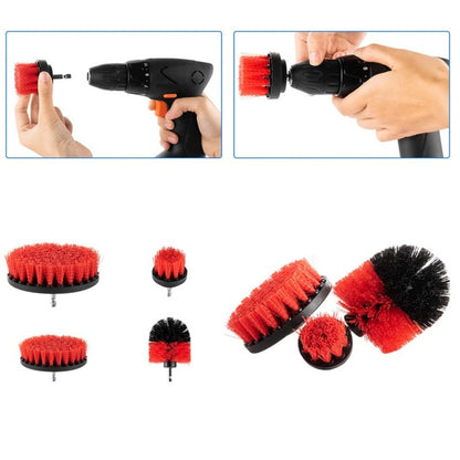 Set 12 Accesorii pentru Curatare Auto, Flippy, Interior si Exterior, Rosu-2