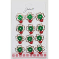 Set 12 Brose Martisor Primavara Trifoi Dublat cu Buburuza pe Ea-0
