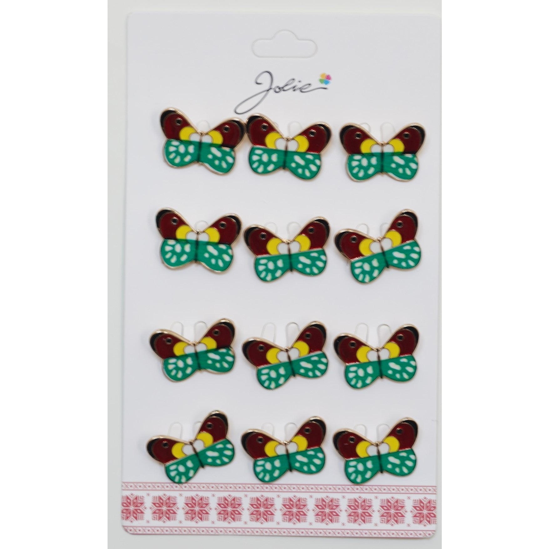 Set 12 Brose Martisor pentru Copii Fluture-0
