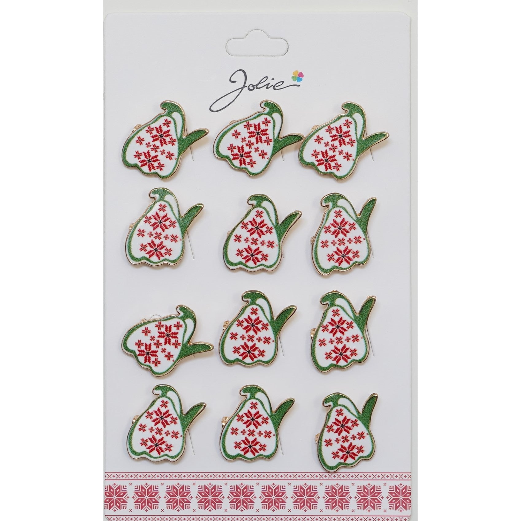 Set 12 Brose Martisor pentru Copii Ghiocel cu Motiv Traditional-0