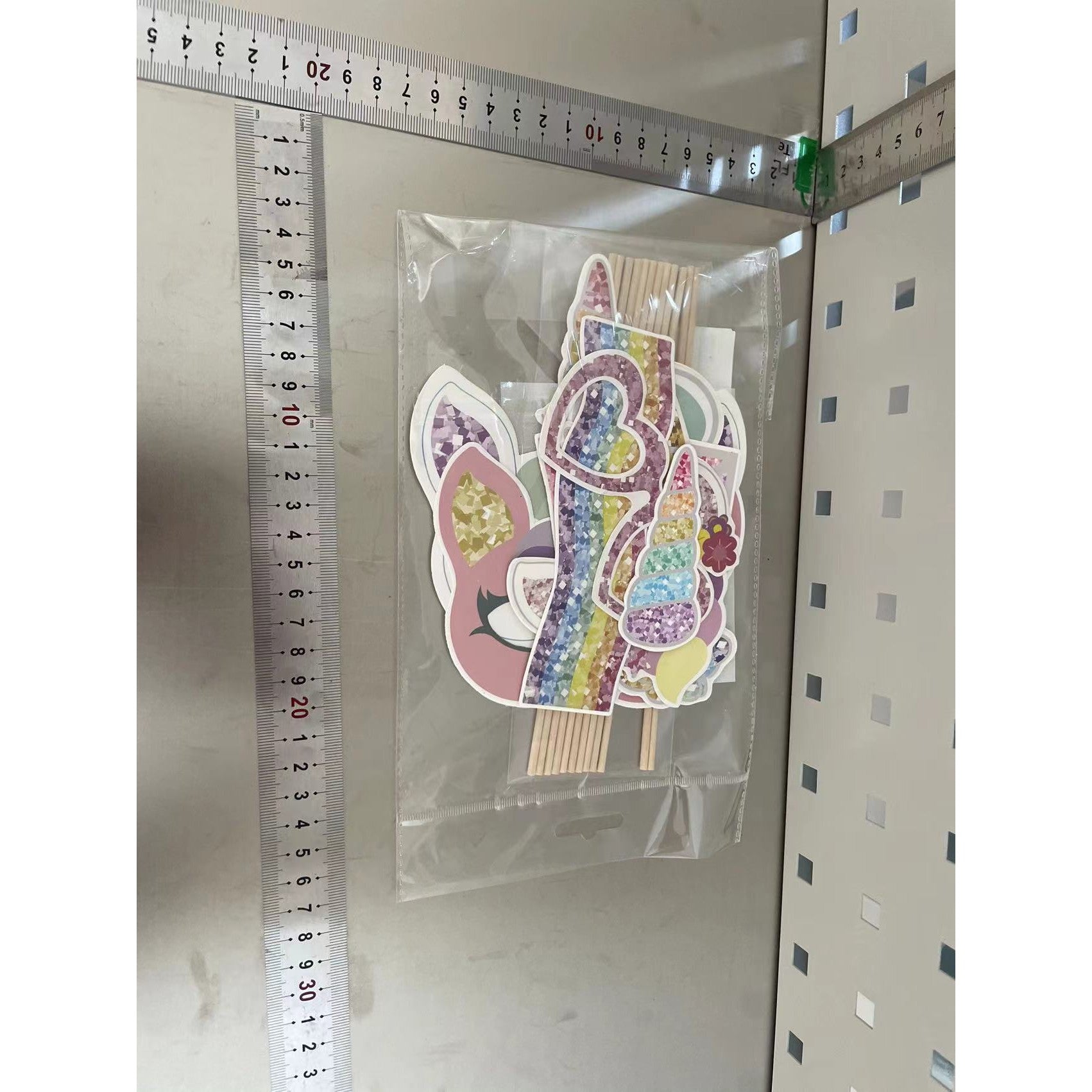 Set 12 Accesorii pentru Petrecere, Props pentru Coltul de Poze, pentru Copii, Multicolor-1