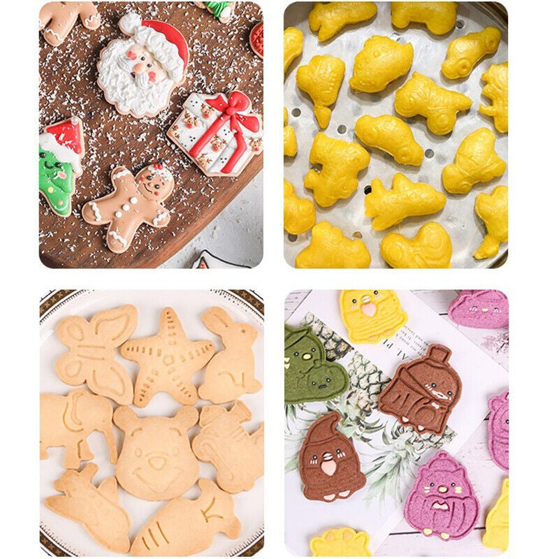 Set 12 forme pentru prajituri Flippy, material polipropilena, diverse forme, pentru orice ocazie,  adancime 1.6 cm, 23.3 x 33.5 x 1.8 cm, multicolor-6
