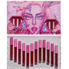 Set 12 Lip Gloss Kevin&Coco, nuante de rosu si rose, cutie dreptunghiulara, 26.5x16.5x2.2 cm, 200 g, multicolor-0