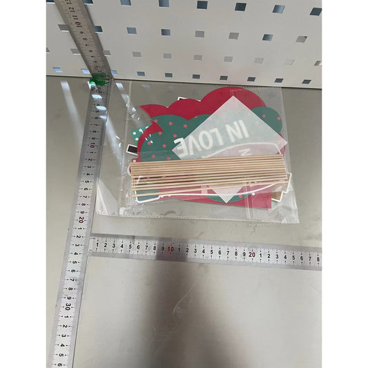 Set 12 Accesorii pentru Petrecere, Props pentru Coltul de Poze, Tematica Iubire, Multicolor-1