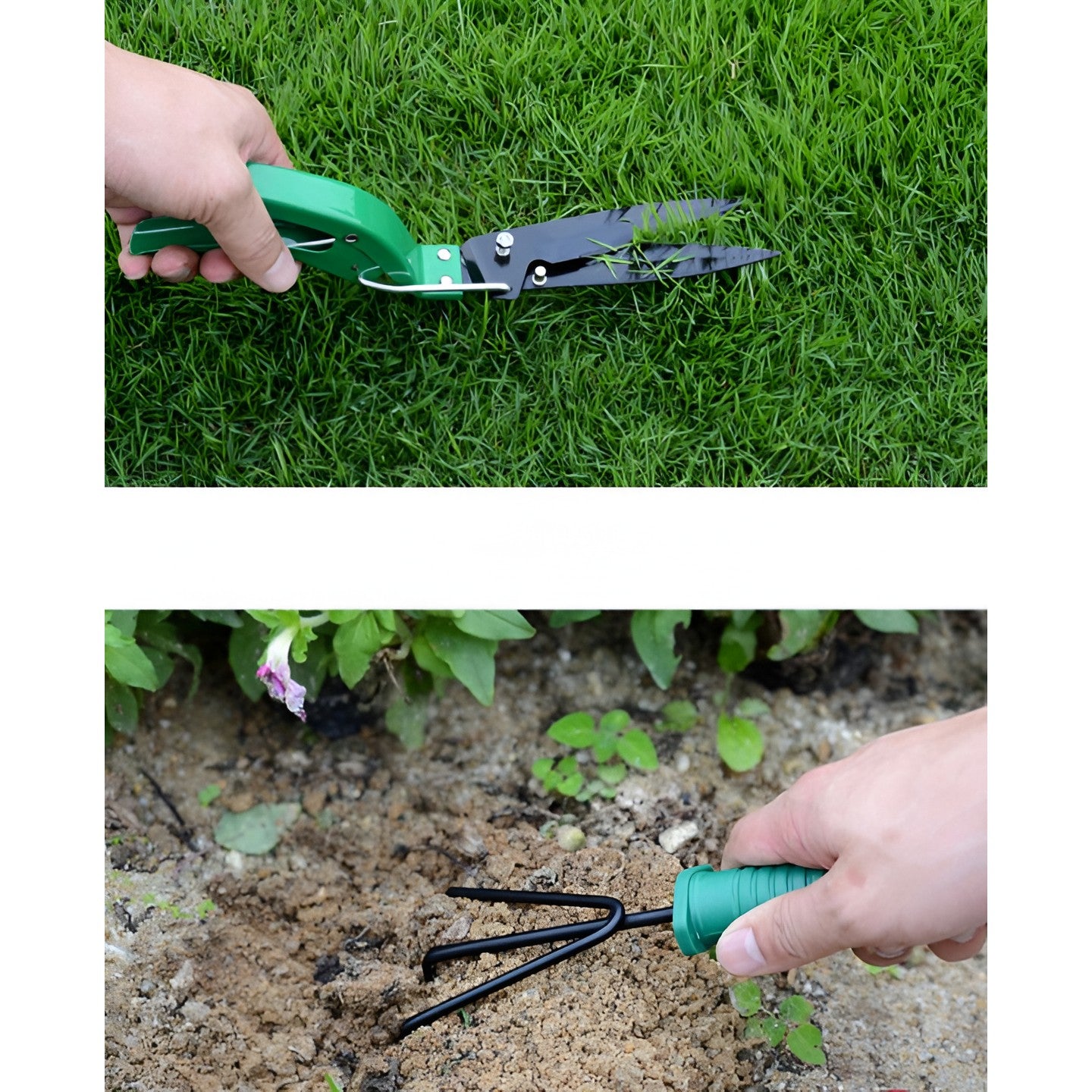 Set 12 Unelte de Gradina, Flippy, pentru Plantare Prelucrare Sol si Ingrijire Plante, Material PVC si Cardboard, Cutie Inclusa, 37x28 cm, Verde deschis-4