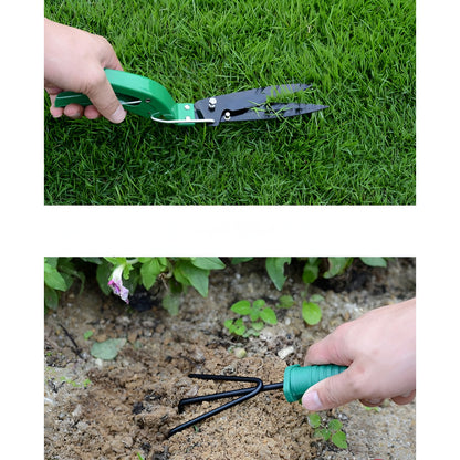 Set 12 Unelte de Gradina, Flippy, pentru Plantare Prelucrare Sol si Ingrijire Plante, Material PVC si Cardboard, Cutie Inclusa, 37x28 cm, Verde deschis-4