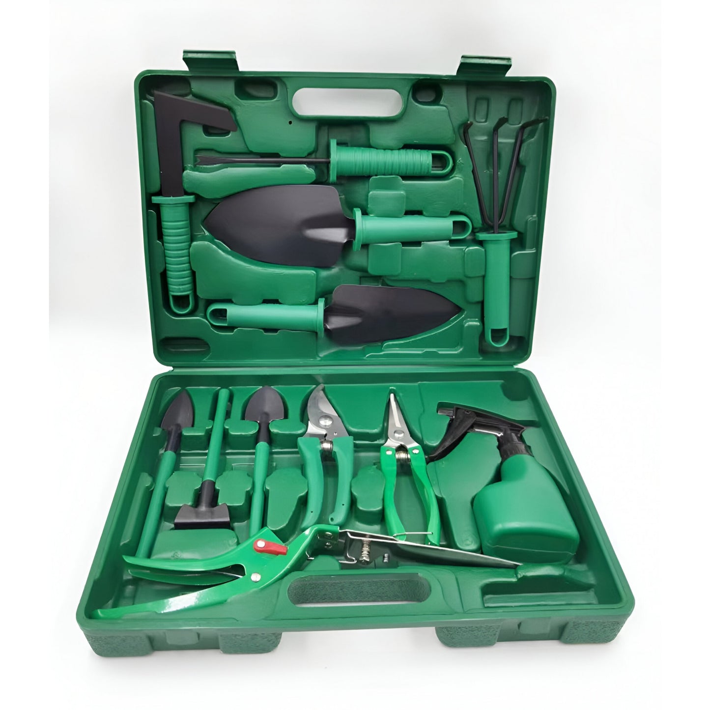 Set 12 Unelte de Gradina, Flippy, pentru Plantare Prelucrare Sol si Ingrijire Plante, Material PVC si Cardboard, Cutie Inclusa, 37x28 cm, Verde deschis-9