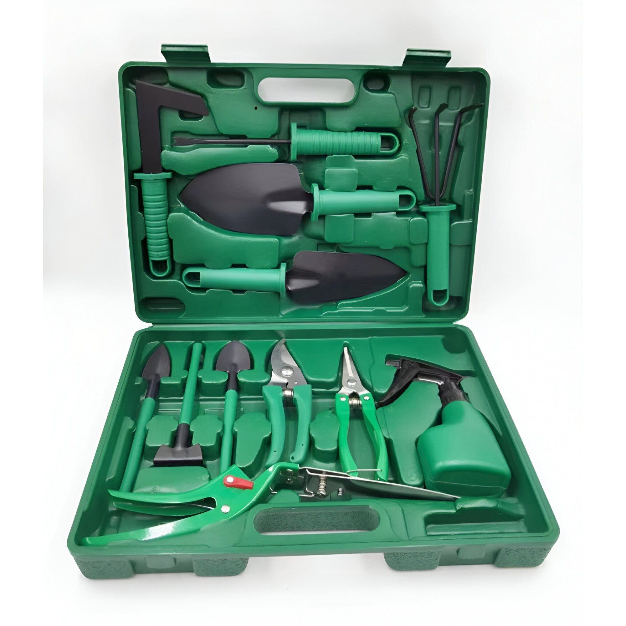 Set 12 Unelte de Gradina, Flippy, pentru Plantare Prelucrare Sol si Ingrijire Plante, Material PVC si Cardboard, Cutie Inclusa, 37x28 cm, Verde deschis-9