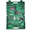 Set 12 Unelte de Gradina, Flippy, pentru Plantare Prelucrare Sol si Ingrijire Plante, Material PVC si Cardboard, Cutie Inclusa, 37x28 cm, Verde deschis-0