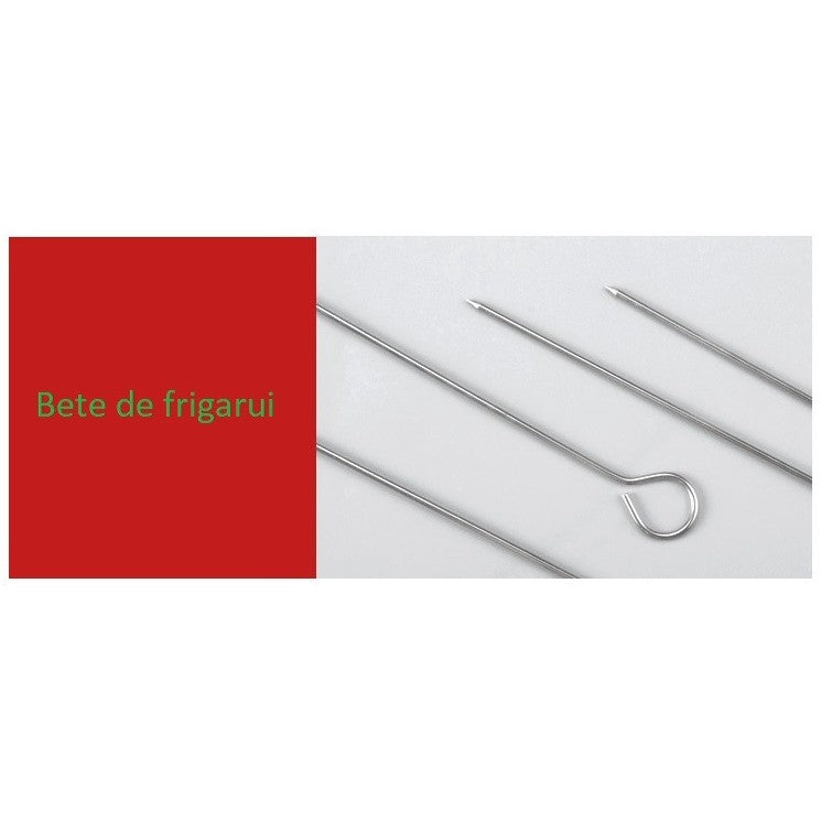 Set 14 Ustensile pentru Gratar cu Termometru, Flippy, din Otel Inoxidabil, Geanta Oxford, Argintiu-1