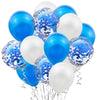 Set 15 baloane pentru petrecere, Flippy, albastru/ alb, 30 cm-0