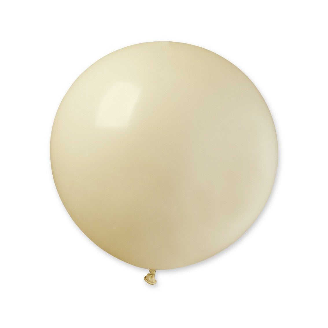 Set 2 Baloane din Latex, Flippy, Model Party Jumbo, 90 cm, Alb Bej, 35 g-2