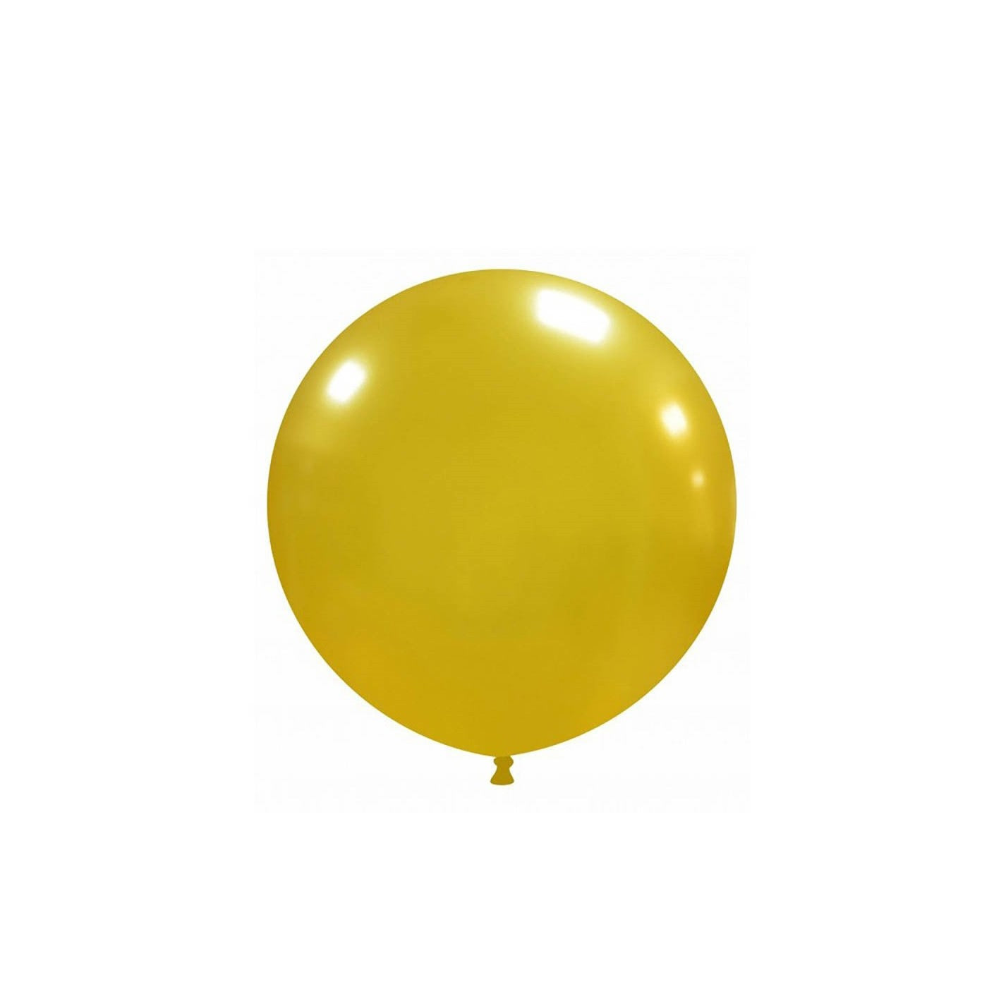 Set 2 Baloane din Latex, Flippy, Model Party Jumbo, 90 cm, Auriu Argintiu, 35 g-1