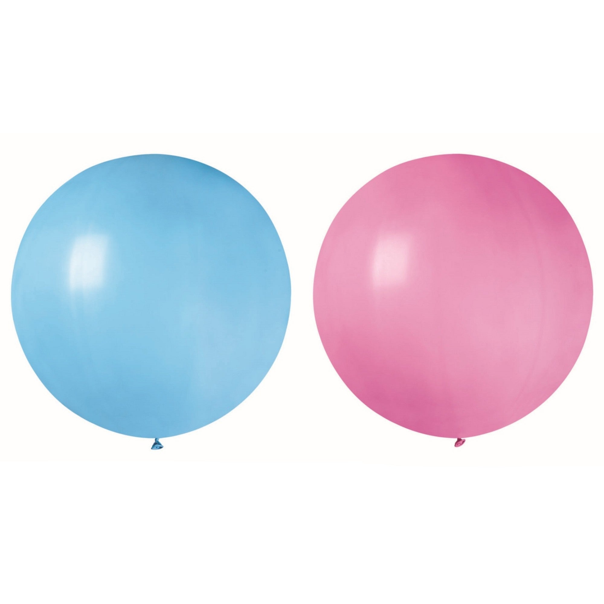 Set 2 Baloane din Latex, Flippy, Model Party Jumbo, 90 cm, Roz Bleu, 35 g-0