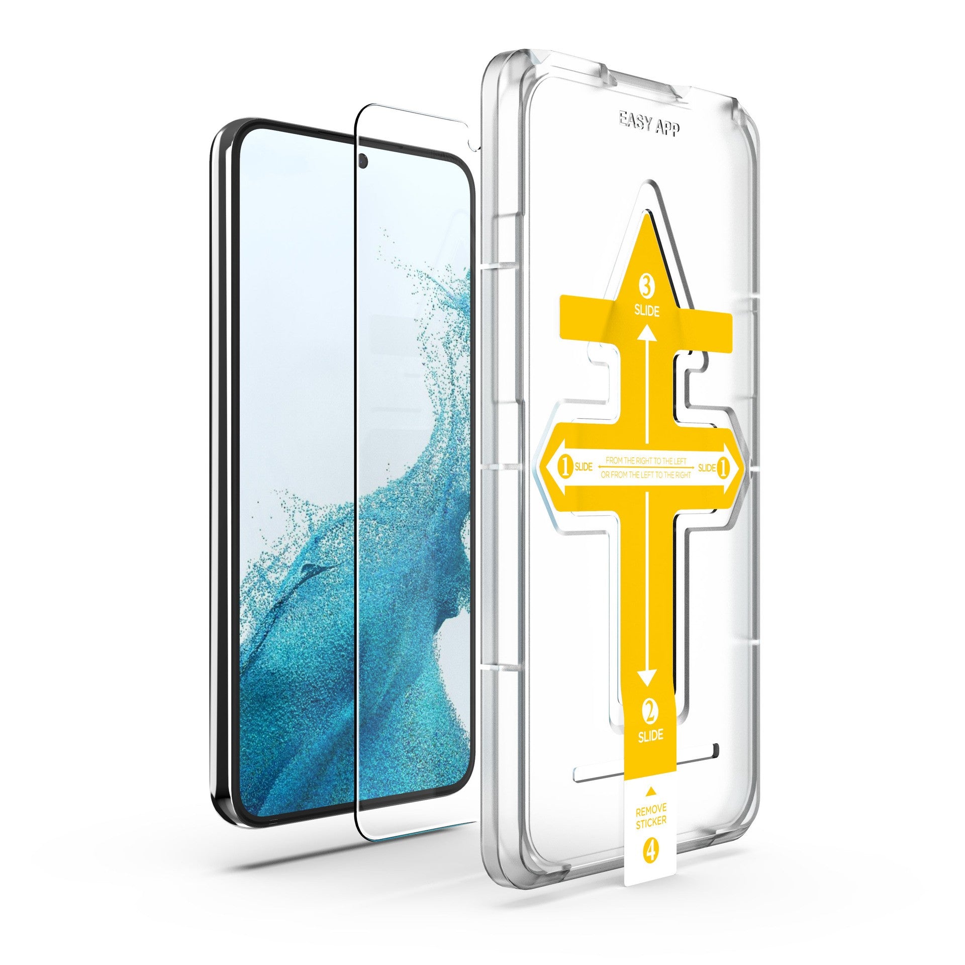 Set 2 folii sticla securizata cu sistem de montare usor si rapid Flippy compatibila cu Apple iPhone 12 Pro Max Transparent-1
