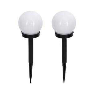 Set 2 Lampi Solare LED, Flippy, Forma Sferica, Tip Glob, Diametru 10 cm, Alb Cald-0