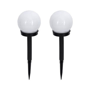 Set 2 lampa solara LED, Sferica, Tip Glob Flippy, Diametru 10 cm, Multicolor-0