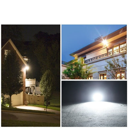 Set 2 proiectoare LED cu Panou Solar Flippy, Senzor de miscare, Telecomanda, Waterproof, 200 LED-uri incorporate, 65W, 24x18 cm, IP67, Design Modern, Negru-2