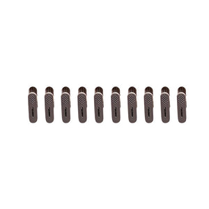 Set 20 de Cleme pentru Haine, Flippy, de Prindere pentru Pantaloni, Atasabile la Umerase, 1.6x2.3x6.35 cm, Maro-0
