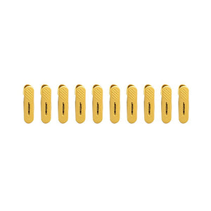 Set 20 de Cleme pentru Haine, Flippy, de Prindere pentru Pantaloni, Atasabile la Umerase, 1.6x2.3x6.35 cm, Galben-0