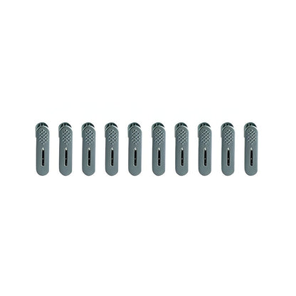 Set 20 de Cleme pentru Haine, Flippy, de Prindere pentru Pantaloni, Atasabile la Umerase, 1.6x2.3x6.35 cm, Verde-0