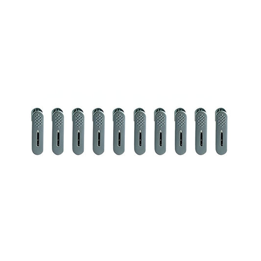 Set 20 de Cleme pentru Haine, Flippy, de Prindere pentru Pantaloni, Atasabile la Umerase, 1.6x2.3x6.35 cm, Verde-0