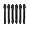 Set 20 de pensule make-up, cap dublu, 6.2 cm, negru-0