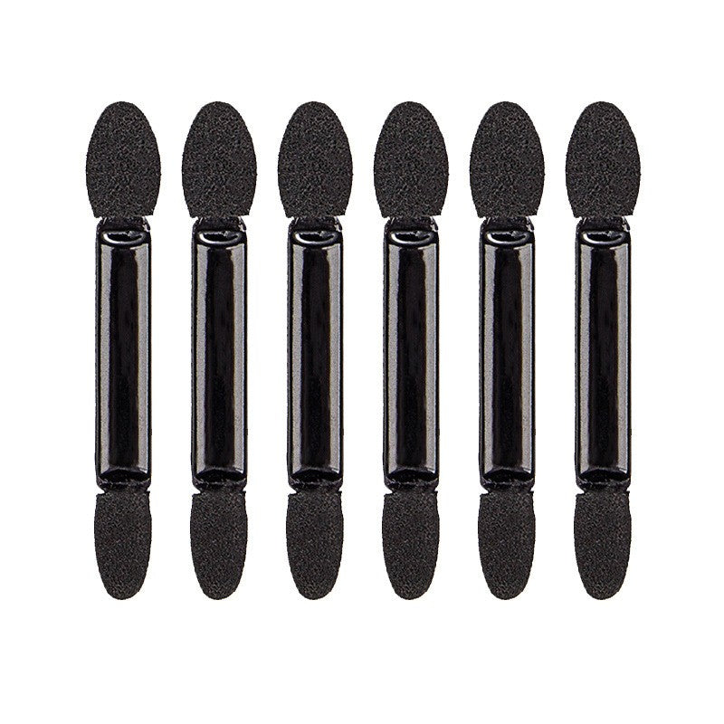 Set 20 de pensule make-up, cap dublu, 6.2 cm, negru-0
