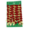 Set 24 fundite pentru brad, Rosii-Aurii , 5 x 6 cm, din poliester, Flippy-0