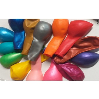 Set 25 Baloane din Latex, Flippy, Model Party, 13 cm, Multicolore, 1 g-0