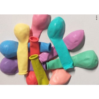 Set 25 Baloane din Latex, Flippy, Model Party, 13 cm, Multicolore, Culori Pale, 1 g-0
