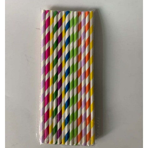 Set 25 paie din hartie 20 x 0.6 cm, multicolor-0