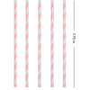 Set 25 paie din hartie 20 x 0.6 cm, roz-0