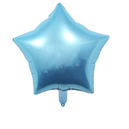 Set 3 Baloane din Folie Metalizata, Flippy, Figurine Picior 46x79 cm, Inima 45cm, Stea 45cm, Model It's a Boy, Tema Gender Reveal, Ambalaj Individual, Pai Inclus, Umflare cu Aer sau Heliu, Albastru-2