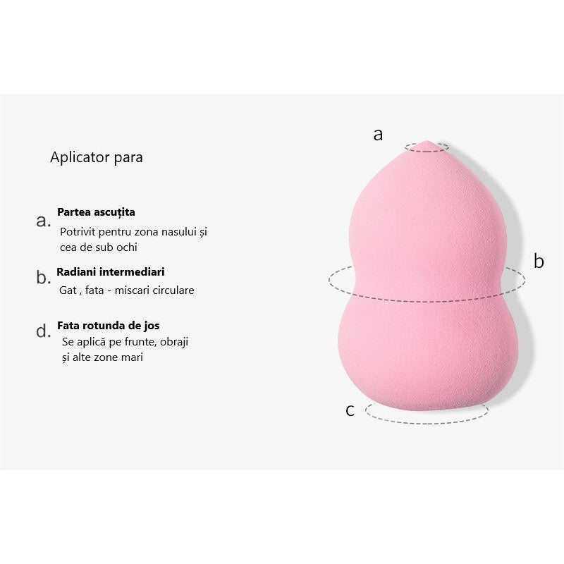 Set Buretei Machiaj, Flippy, Premium, nude, 3 bucati-8