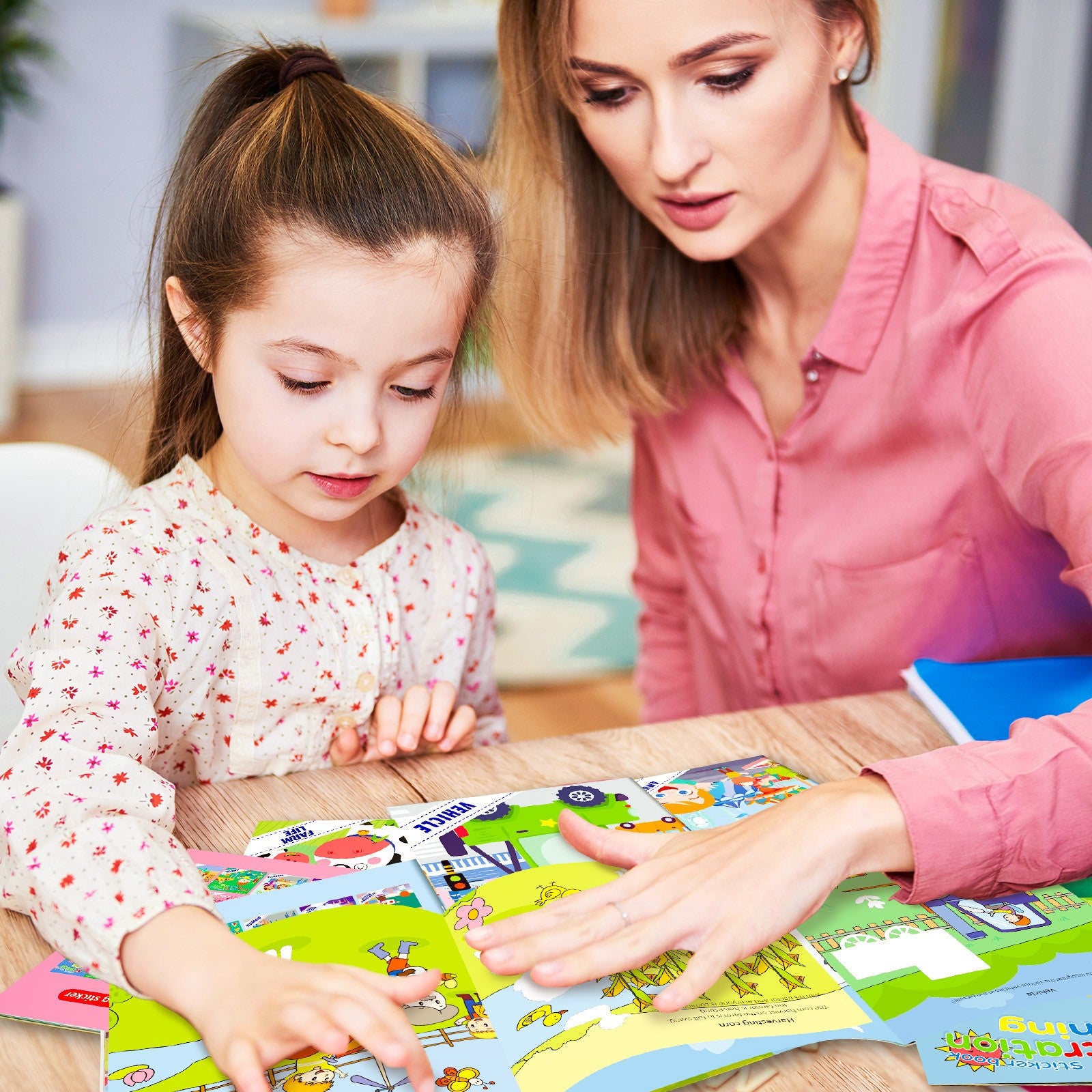 volume de carte de autocolante pentru produse noi transfrontaliere Amazon, care se concentrează pe autocolante de dezvoltare potențială, comoara de iluminare a copiilor Cartea educatie prescolar + DB01-99-0002 (set 10 volume)-5