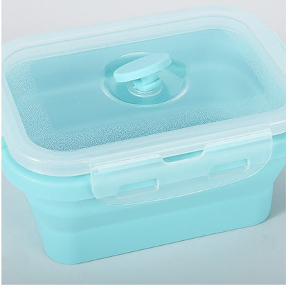 Set 3 caserole pliabile Flippy, din silicon, rezistenta la temperaturi ridicate, usor de depozitat si curatat, 350/500/800 ml, utilizare in cuptorul cu microunde, albastra-3