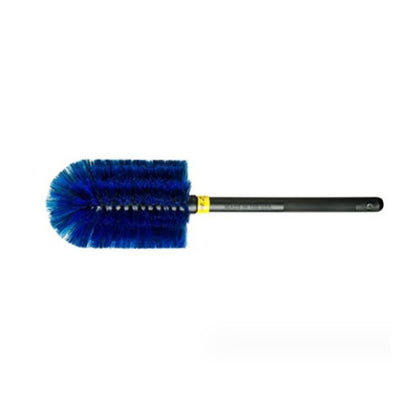 Set 3 Piese pentru Cosmetica Auto, Flippy, din Plastic si Otel, Maner Ergonomic, Perie Butuc, Anvelope, Detalii, Albastru-4