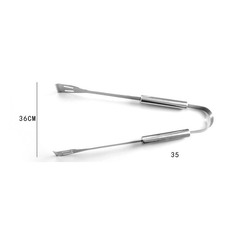 Set 3 Ustensile pentru Gratar, Flippy, din Otel Inoxidabil, Geanta Oxford, Argintiu-5