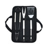 Set 3 Ustensile pentru Gratar, Flippy, din Otel Inoxidabil, Geanta Oxford, Argintiu-0