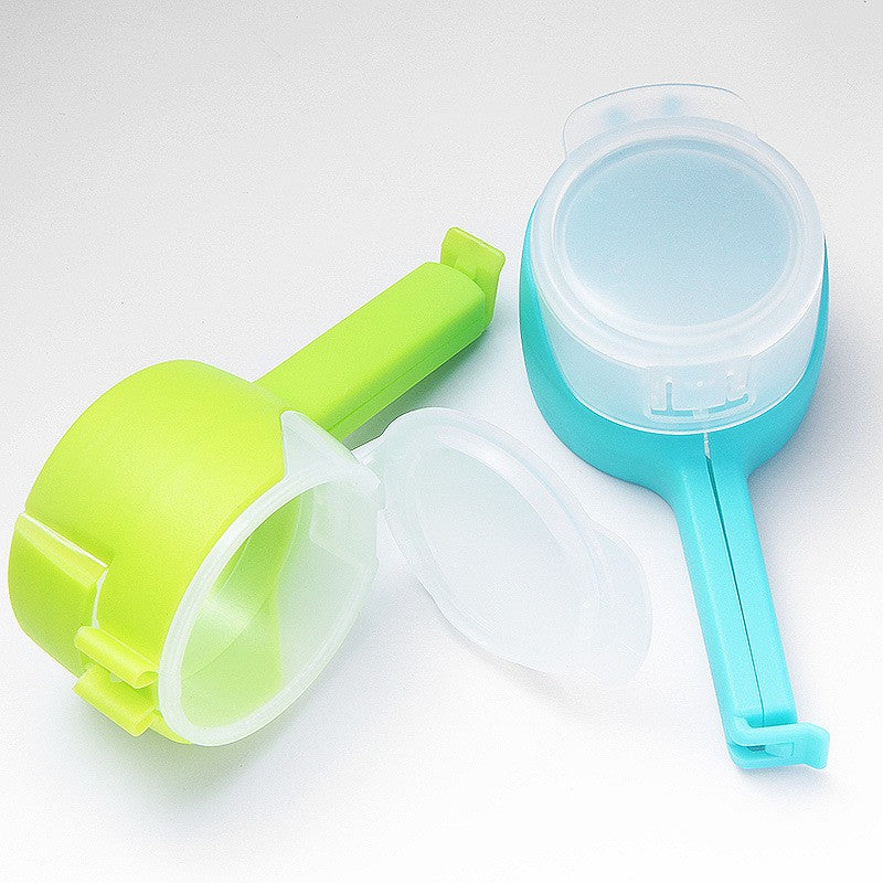Set 4 cleme cu capac Flippy, pentru sigilare pungi alimente, material ABS, multicolor-7