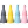 Set 4 dopuri reutilizabile din silicon Flippy, pentru sticle de vin, bautura, multicolor-0