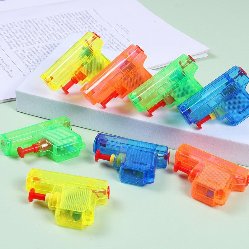 Set 4 Mini Pistoale cu ​​Apa, Flippy, Jucarii de Vara, pentru Copii, 4 Culori Transparente Random-4
