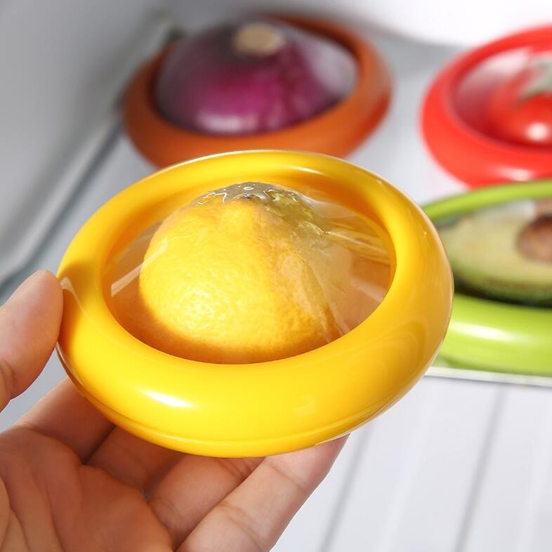 Set 4 Recipiente pentru Pastrarea Proaspata a Legumelor, Flippy, Cutii Portabile Sigilate Anti-oxidare, 4 Forme Diferite pentru Legume sau Fructe, Culori diferite-13