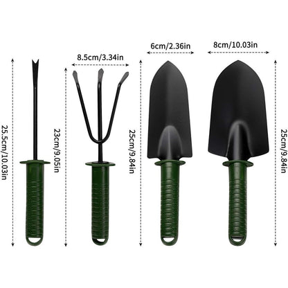 Set 4 Unelte de Gradina Flippy, pentru Plantare Prelucrare Sol si Ingrijire Plante, Material PVC si cardboard, 25 x 8.5 cm, verde-7