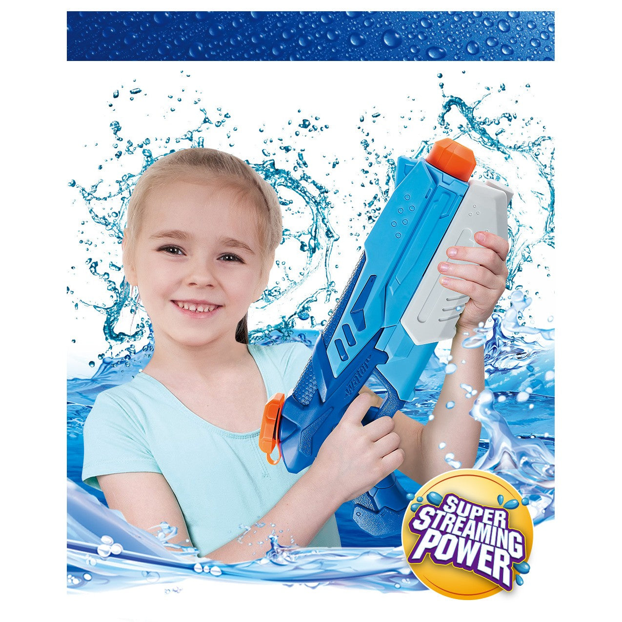 Set 4x Pistol cu Apa pentru Copii, Flippy, 6ani+, Albastru+Roz, 300 ML-5