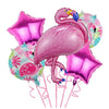 Set 5 Baloane Folie Flamigo Party, 60 -90 cm, Roz-0