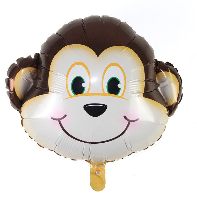 Set 5 Baloane Folie Metalizata, Flippy, Figurine Animale Salbatice, 30 cm, Ambalaj Individual, Pai inclus, Multicolor-1